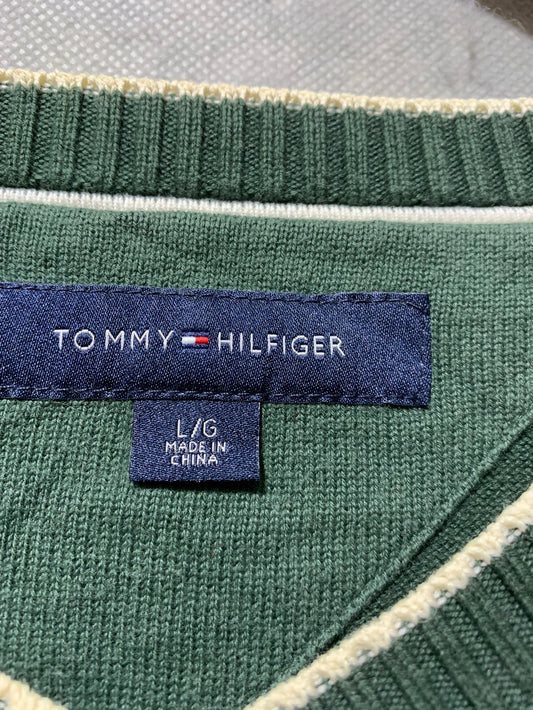 Tommy Hilfiger Vintage Sweater for Men – Large | Classic Heritage Workwear Style