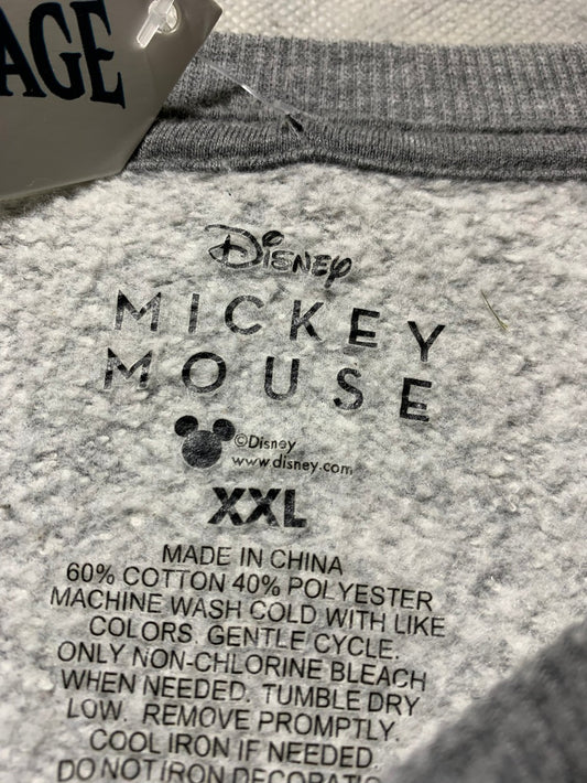 Mickey Mouse Vintage Sweatshirt for Men – XXL | Classic Cartoon Streetwear Style