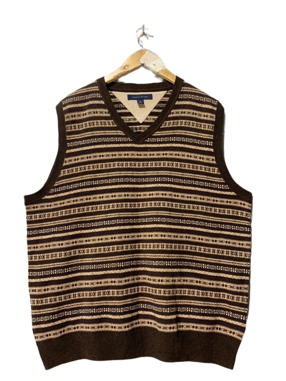 Tommy Hilfiger Vintage Sweater for Men – Large | Classic Heritage Knitwear Style