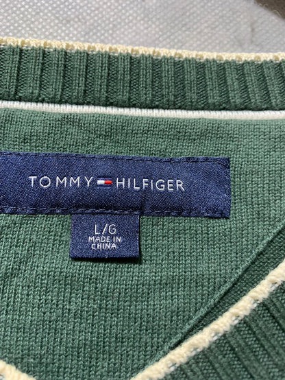 Tommy Hilfiger Vintage Sweater for Men – Large | Classic Heritage Workwear Style
