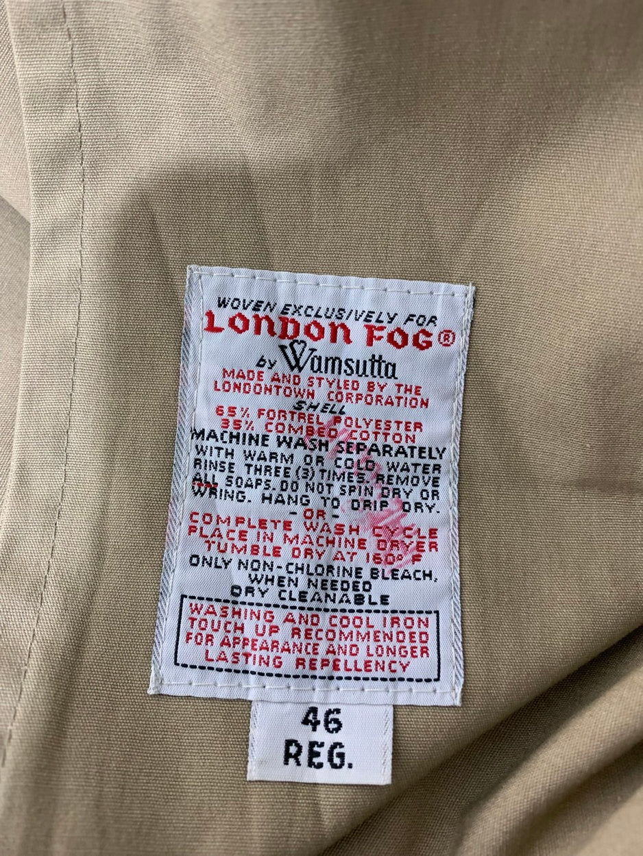 London Fog Vintage Coat for Men – XL | Classic Durable Outerwear