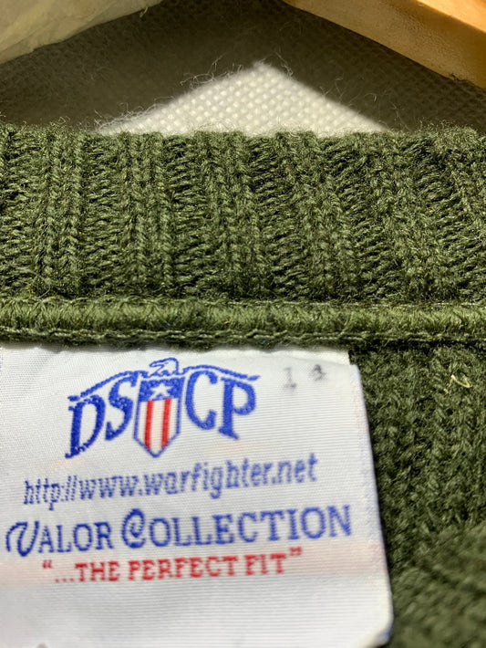 DSCP Valor Vintage Military Sweater for Men – Large | Durable Utility Knitwear Style