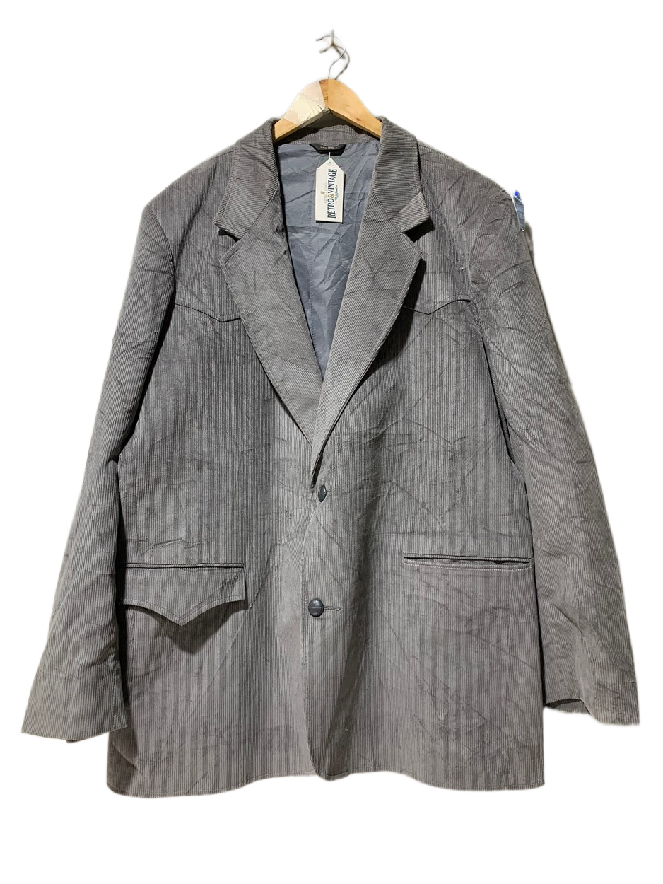 Pioneer Wear Gray Vintage Coat for Men – XXL | Durable Western Workwear Style