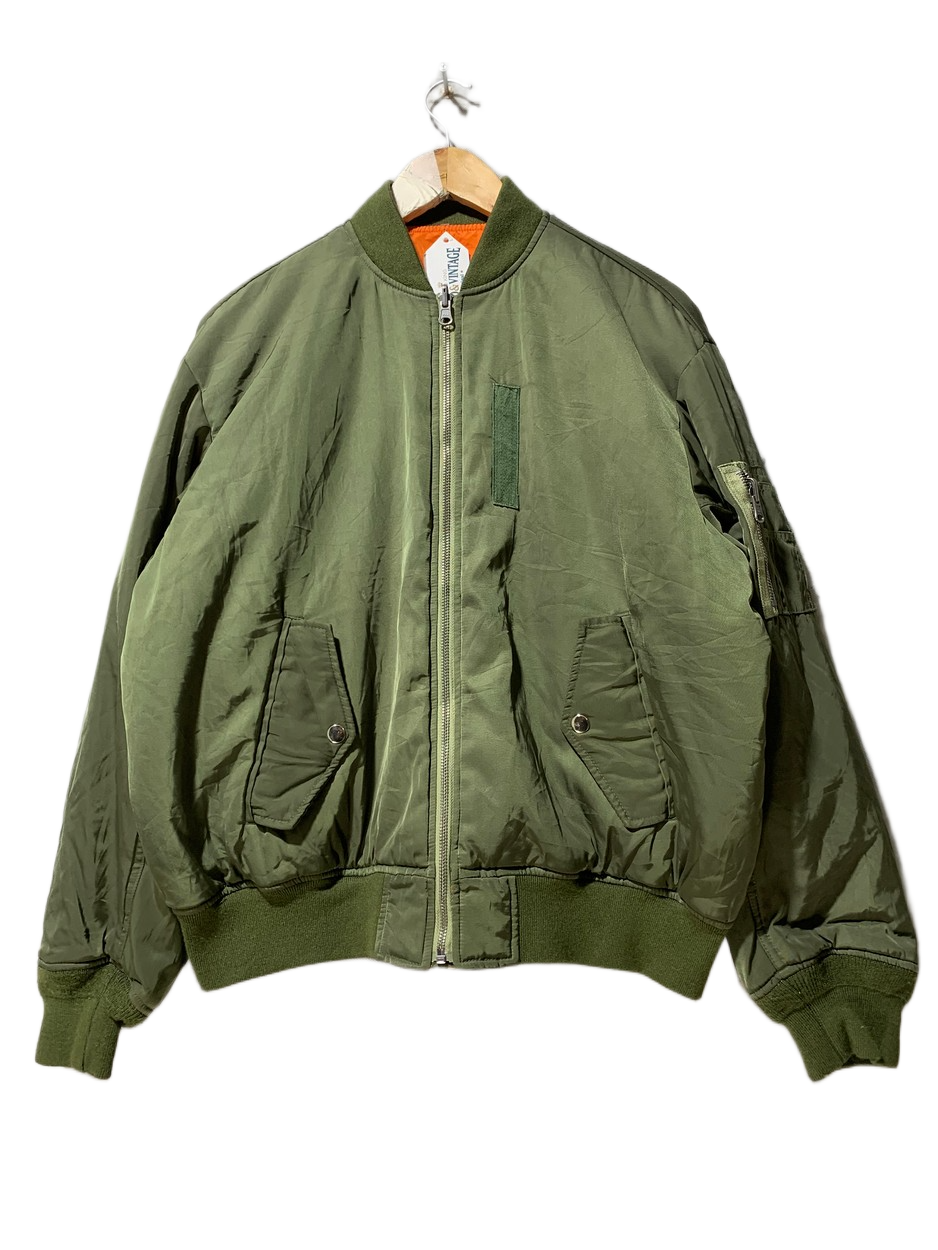 Vintage Bomber Jacket for Men – XL | Durable Workwear & Streetwear Style