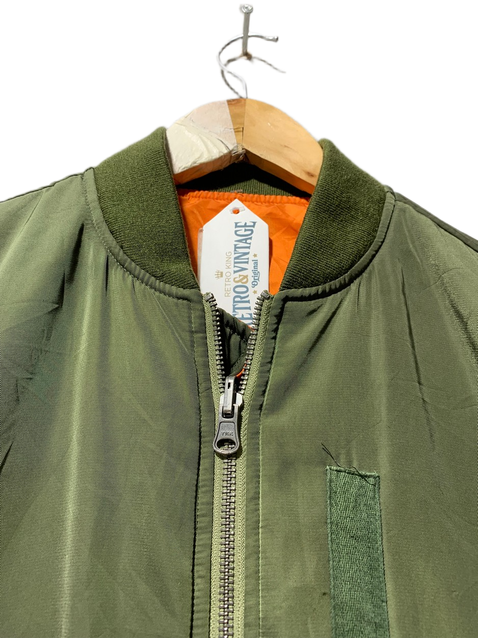 Vintage Bomber Jacket for Men – XL | Durable Workwear & Streetwear Style