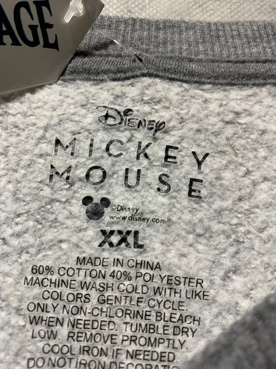 Mickey Mouse Vintage Sweatshirt for Men – XXL | Classic Cartoon Streetwear Style