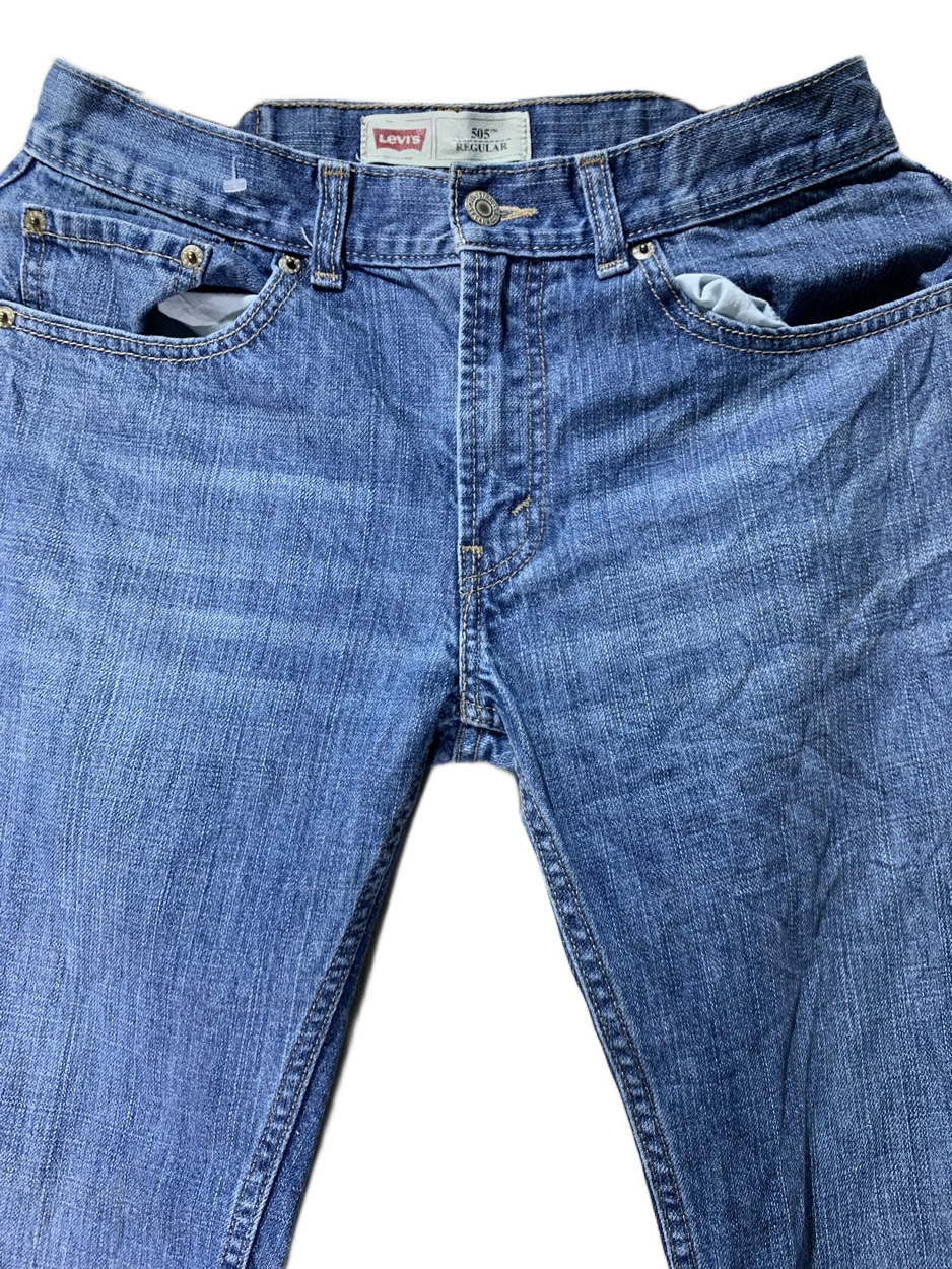 Levi's 505 Vintage Denim Pant for Men – Small | Classic Durable Workwear Style