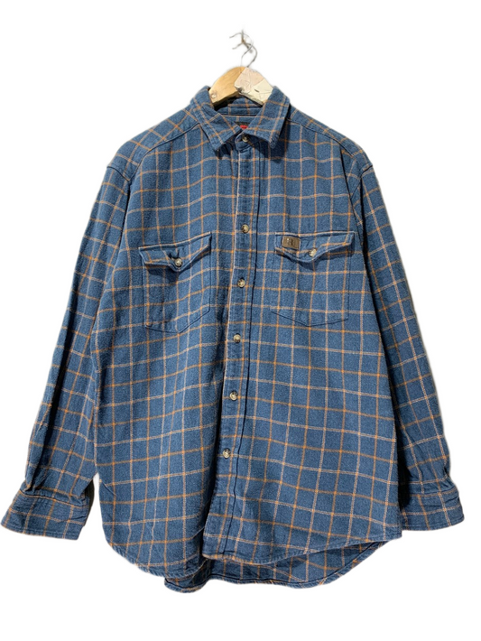 Wrangler Vintage Work Shirt for Men – Large | Durable Classic Western Style