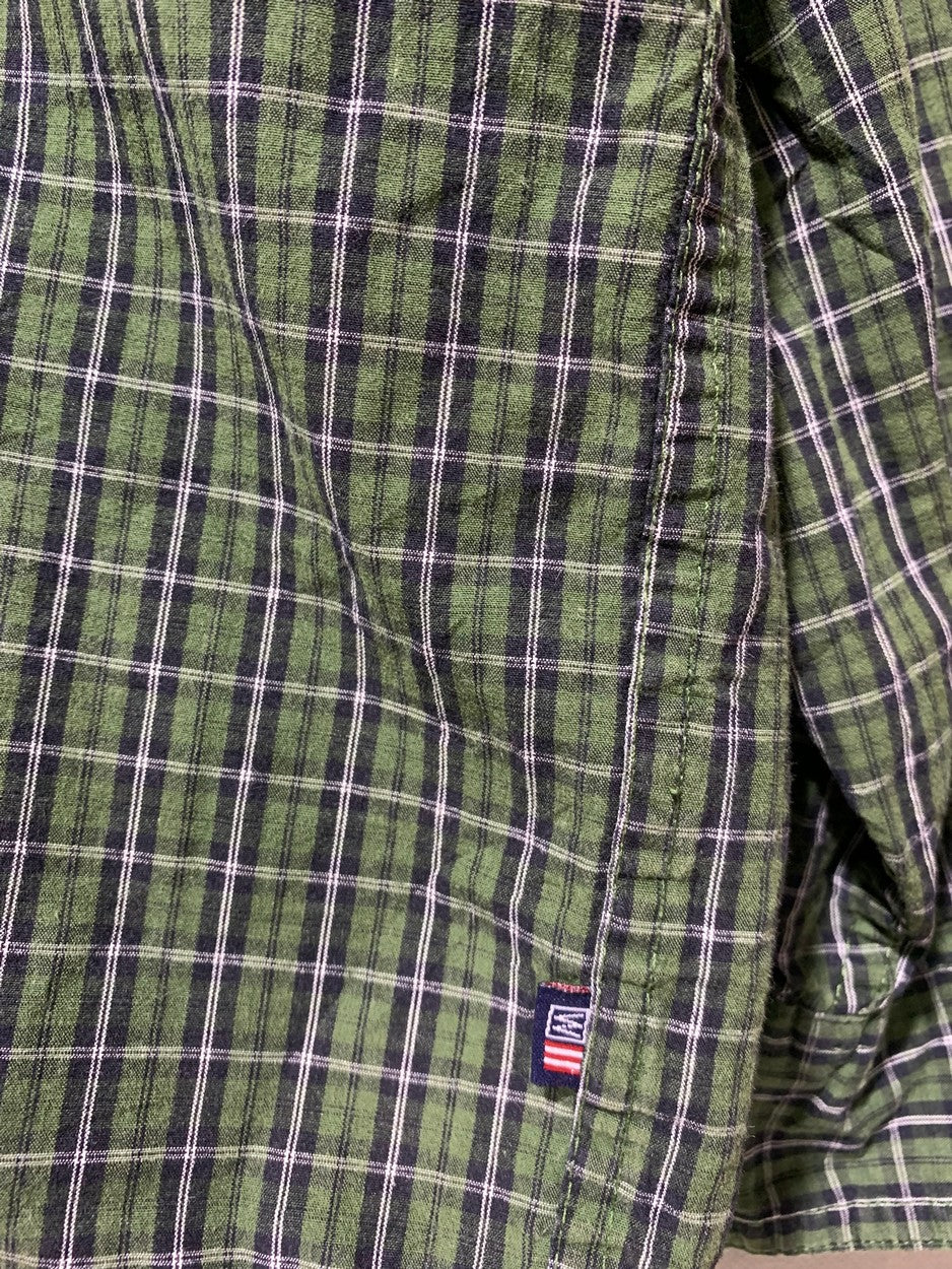 Wrangler Vintage Denim Shirt for Men – Large | Durable Classic Workwear Style