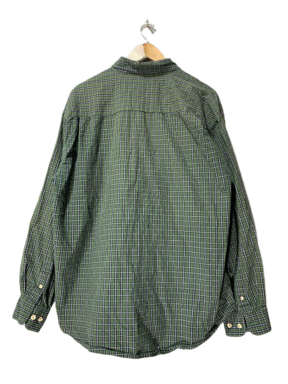 Wrangler Vintage Denim Shirt for Men – Large | Durable Classic Workwear Style