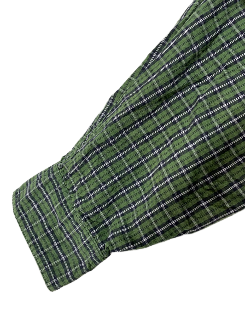 Wrangler Vintage Denim Shirt for Men – Large | Durable Classic Workwear Style