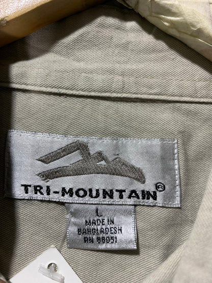 Tri-Mountain Vintage Shirt for Men – Large | Durable Classic Workwear Style
