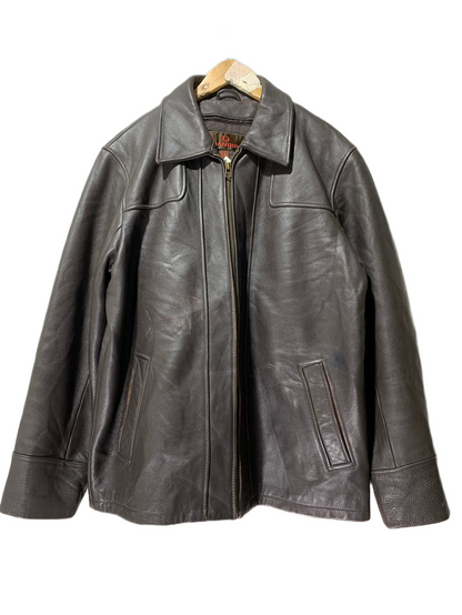 Danier Vintage Leather Jacket for Men – Large | Classic Premium Outerwear Style