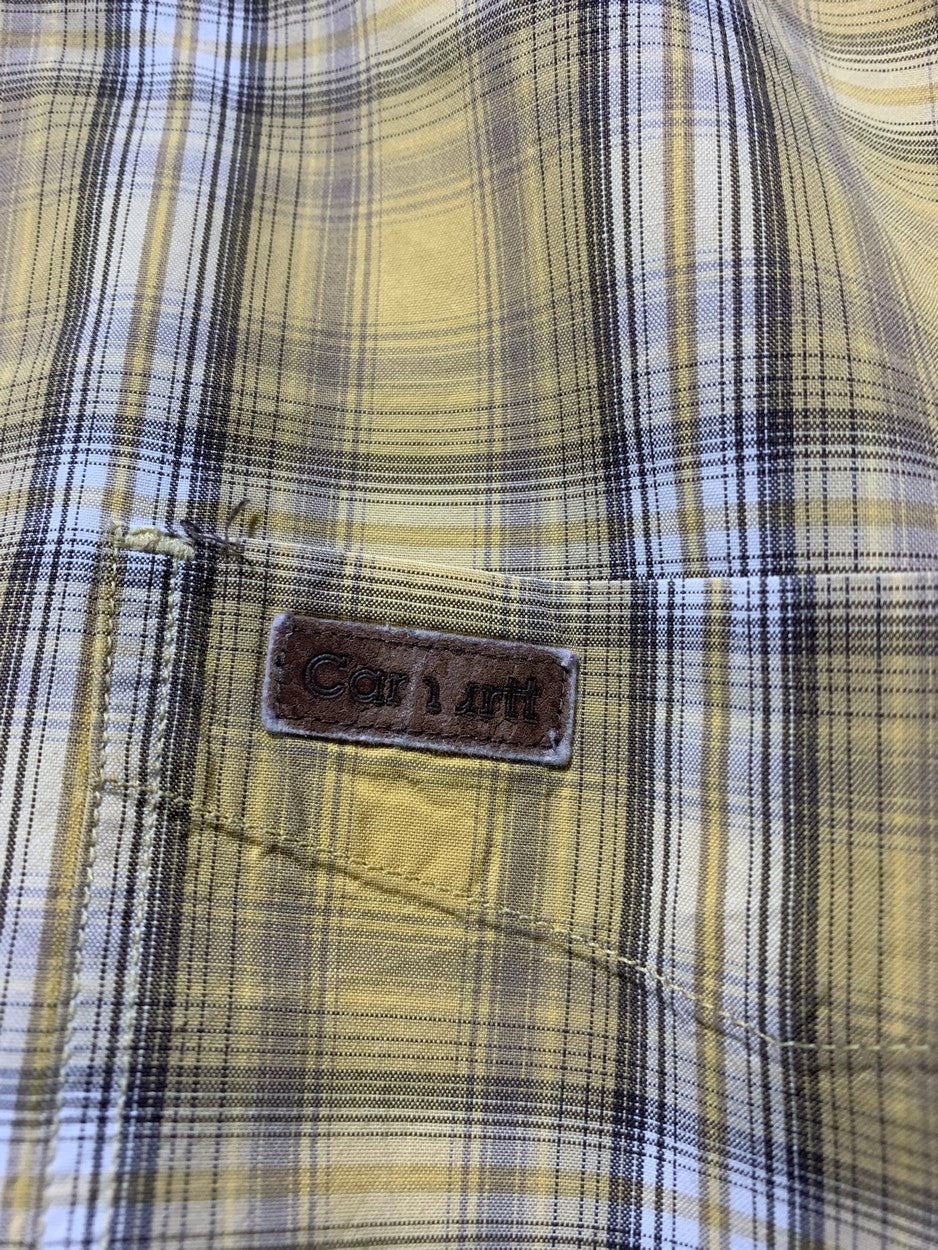 Carhartt Vintage Workwear Shirt for Men – Large | Durable Heavy-Duty Classic Style