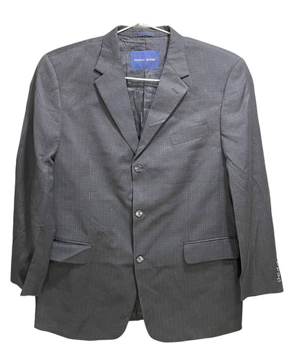 Tommy Hilfiger 90s Vintage Black Coat for Men – Classic Retro Outerwear